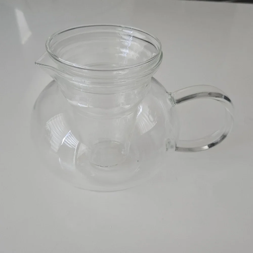 Primula Glass Teapot with Glass Loose Leaf Tea Infuser Clear No Lid